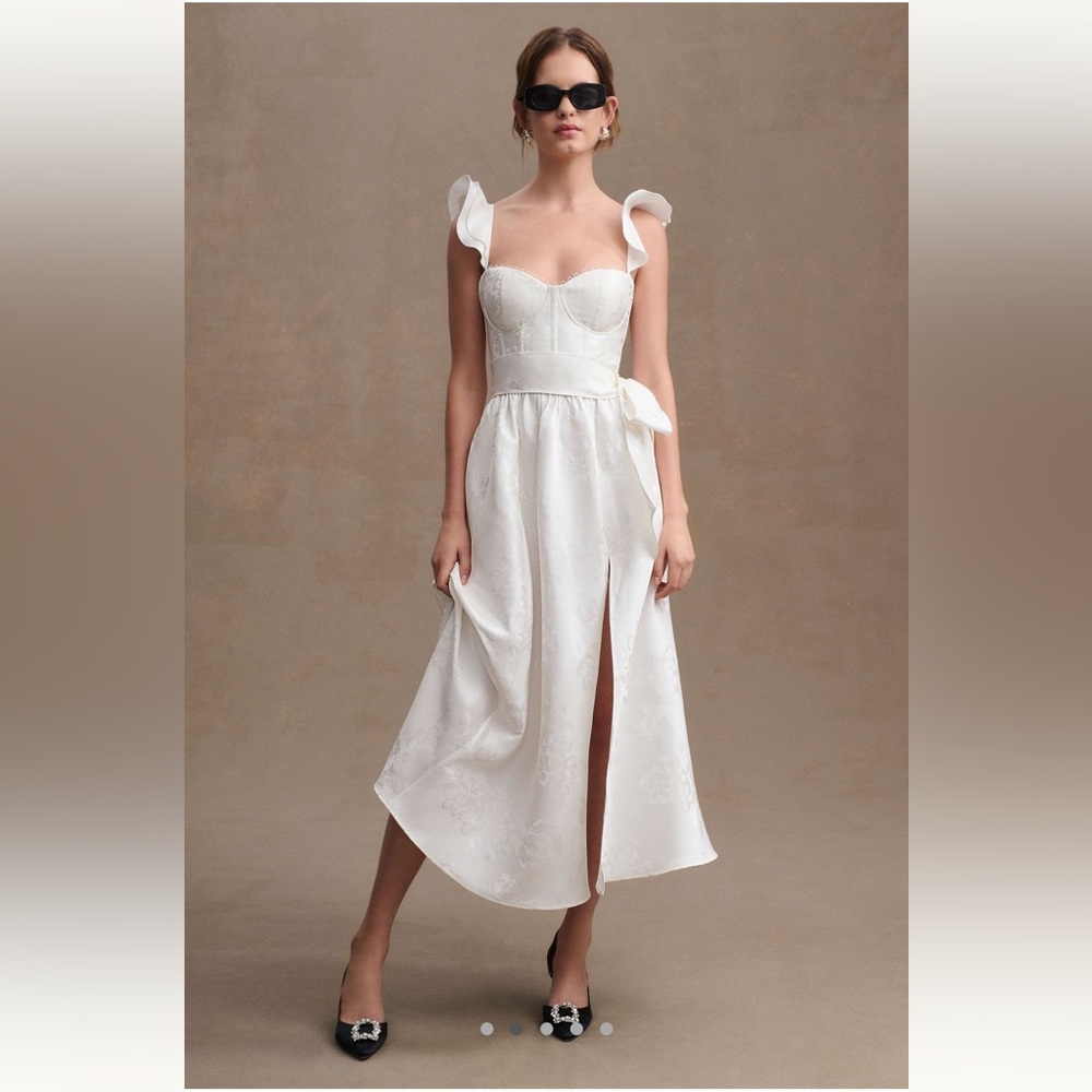 V Chapman midi dress
